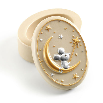 Djeco Tooth Fairy Box, Mouse - Pastel Colors