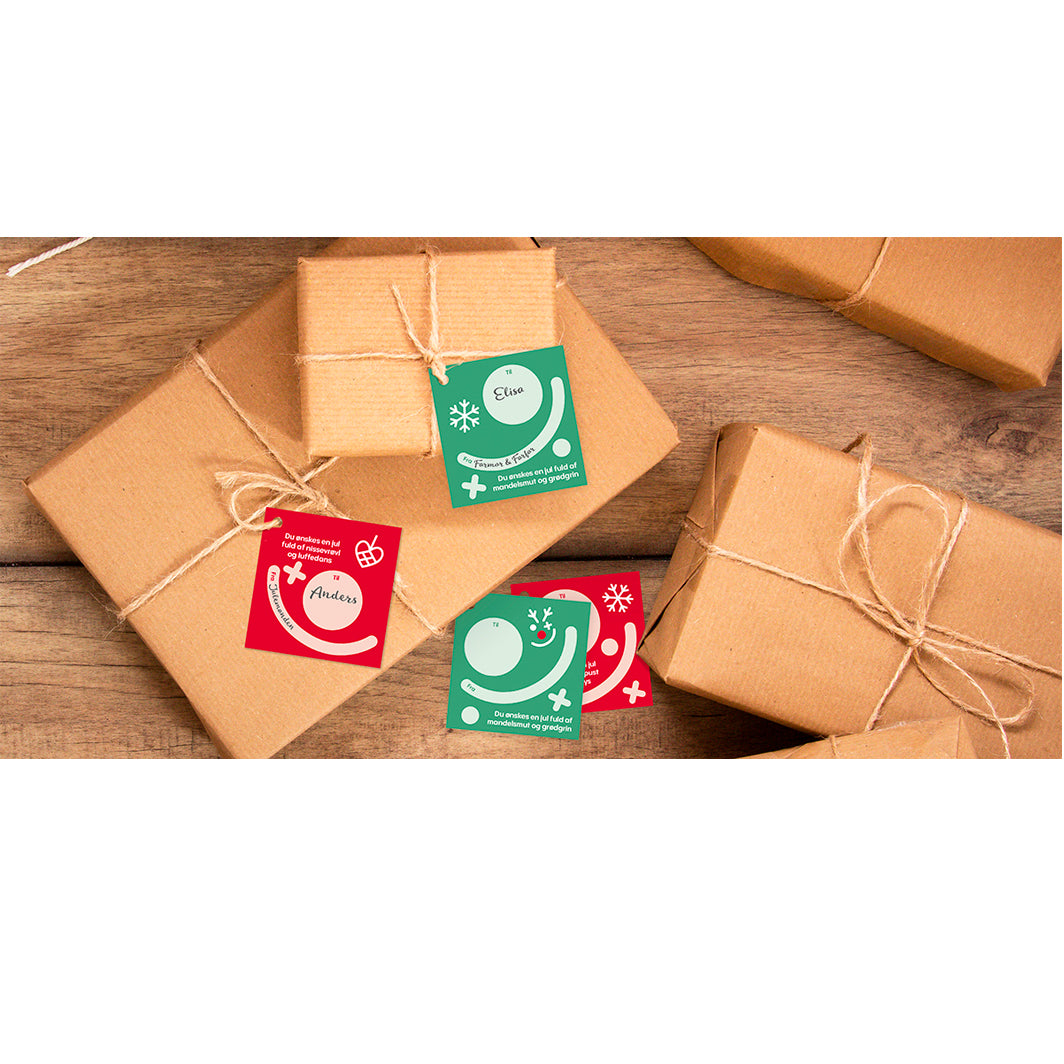 Gift Tags with Lottery, Set of 6 - Support Danske Hospitalsklovne