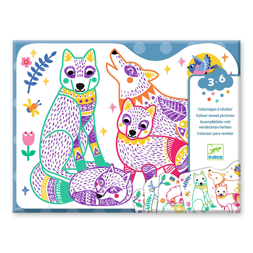 Djeco Coloring Set, Forest Families