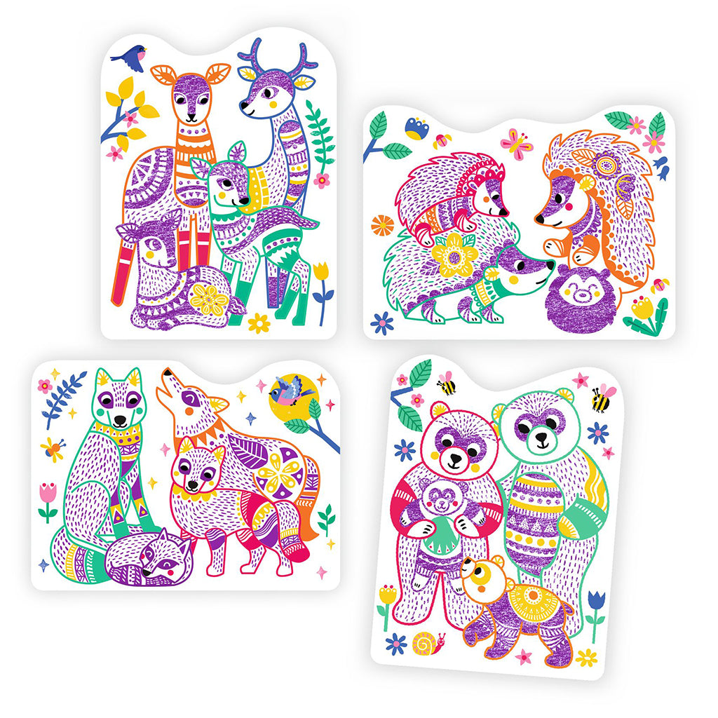 Djeco Coloring Set, Forest Families