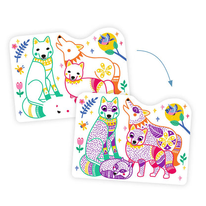 Djeco Coloring Set, Forest Families