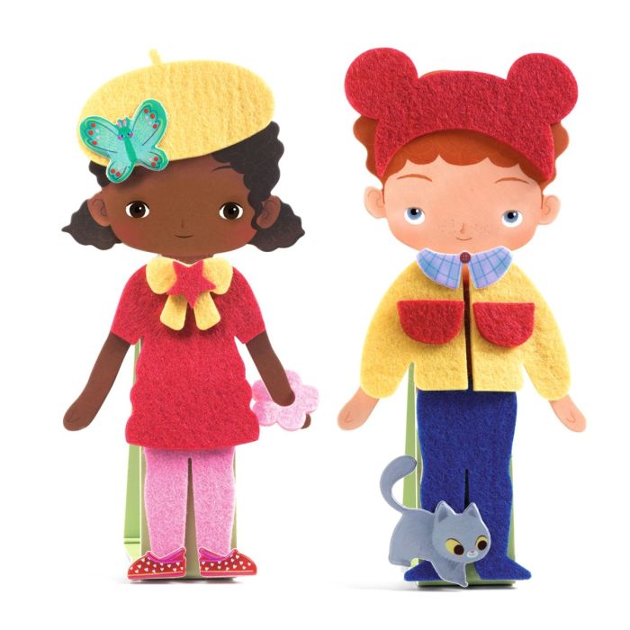 Djeco Felt Collage, Soft Dress-Up