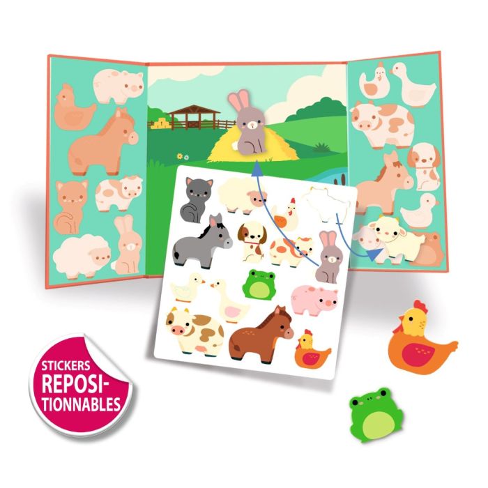 Djeco genanvendelige stickers, Bondegården