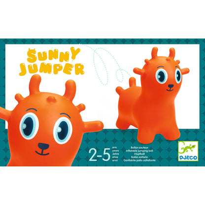 Djeco Bouncy Animal, Sunny - Orange