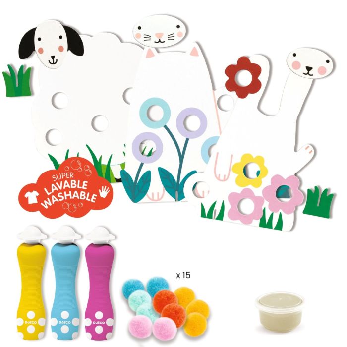 Djeco Dots and Pom-Poms, In the Meadow