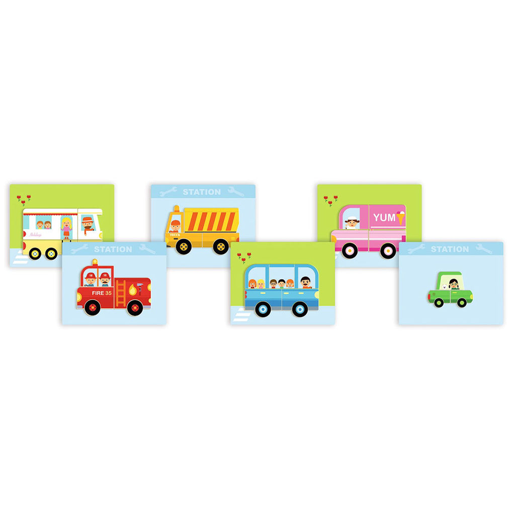 Djeco Magnetic Toy Set, Inzebox – Vehicles
