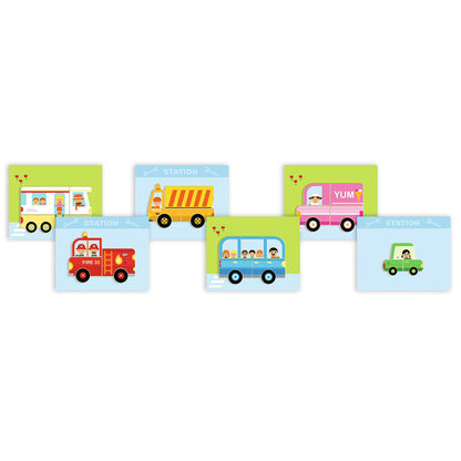 Djeco Magnetic Toy Set, Inzebox – Vehicles