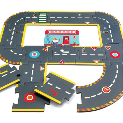 Djeco Crazy Motors Puzzle, Road - 26 Pieces