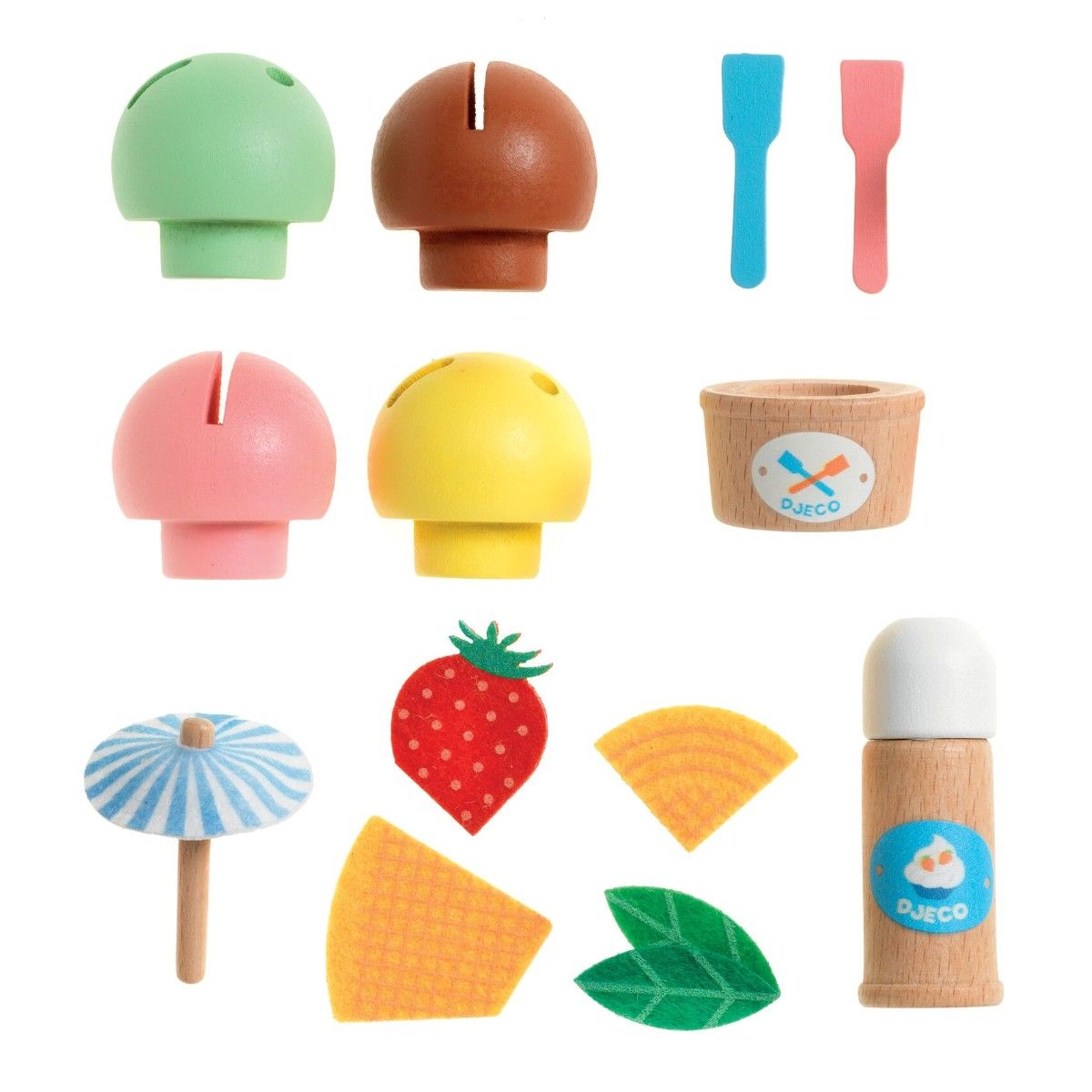 Djeco P’TI SET Play Food, Ice Cream