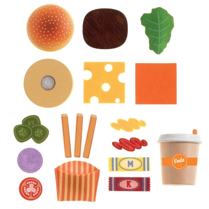 Djeco P’ti set, legemad - burger