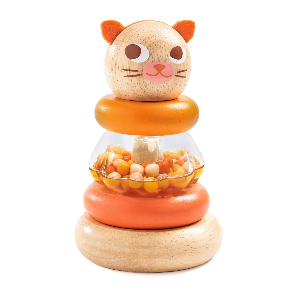 Djeco Wooden Stacking Toy, Cat