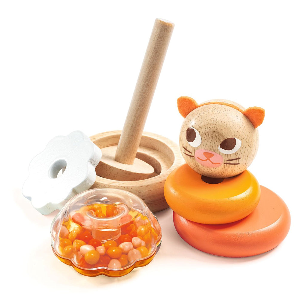 Djeco Wooden Stacking Toy, Cat