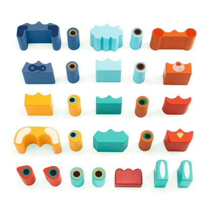 Djeco Ze Faces, Make Faces - 27 Pieces