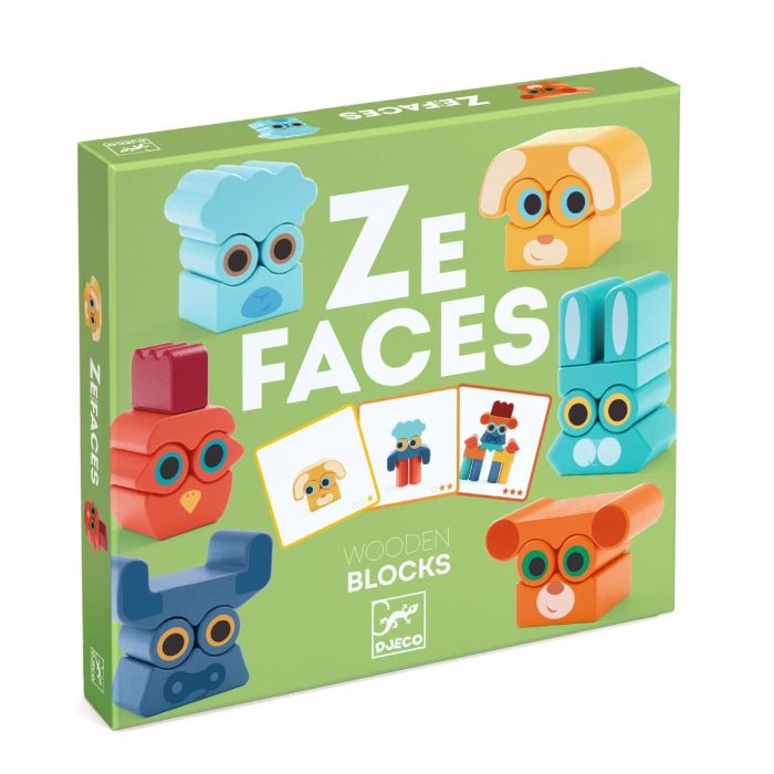 Djeco Ze Faces, Make Faces - 27 Pieces