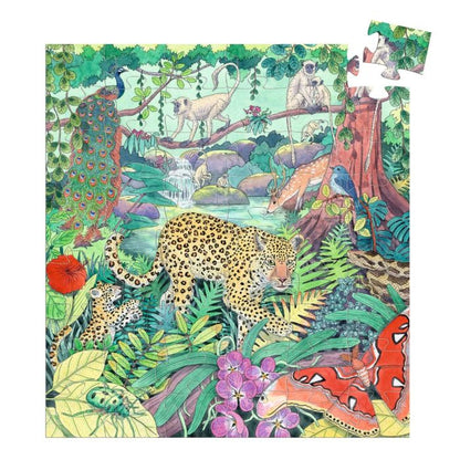 Djeco Silhouette Puzzle, Jungle - 54 Pieces
