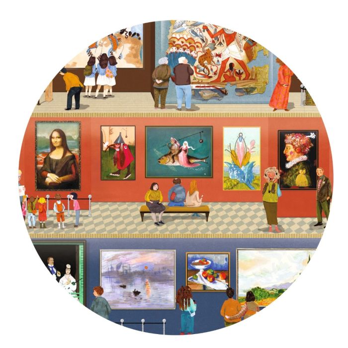 Djeco Puzzle, At the Museum - 500 Pieces