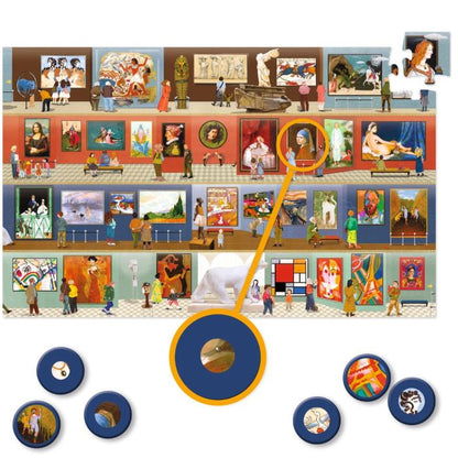Djeco Puzzle, At the Museum - 500 Pieces