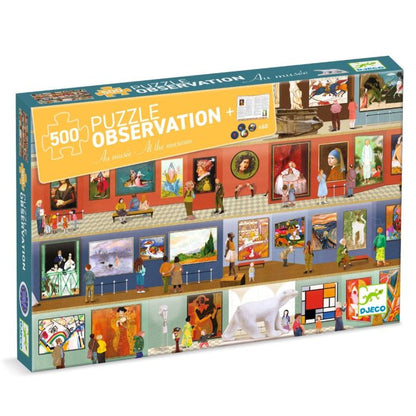 Djeco Puzzle, At the Museum - 500 Pieces