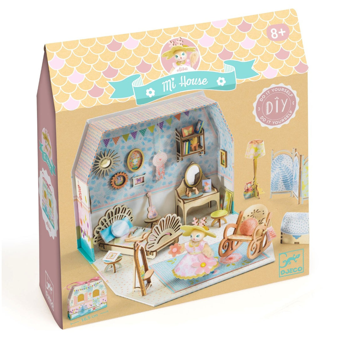Djeco Mi House, DIY Miniature Dollhouse - Alba
