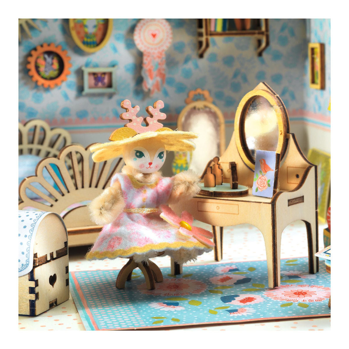 Djeco Mi House, DIY Miniature Dollhouse - Alba