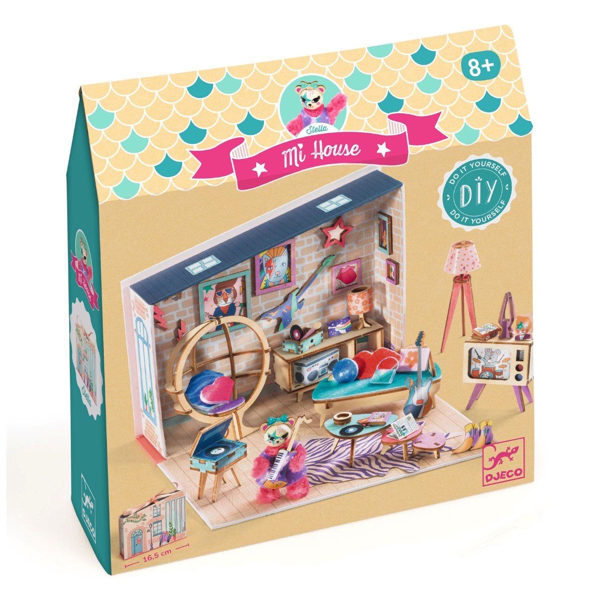 Djeco Mi House, DIY Miniature Dollhouse - Stella