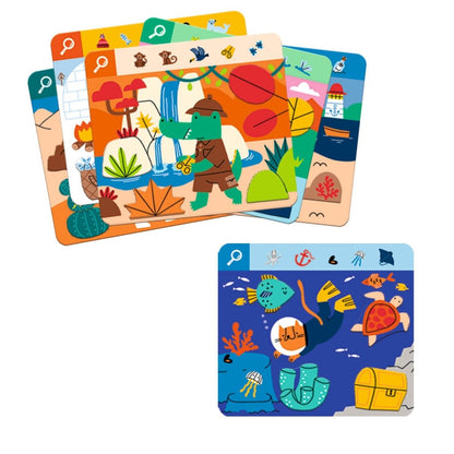 Djeco Observation Game, Obs Explore - Search and Spin, Around the World