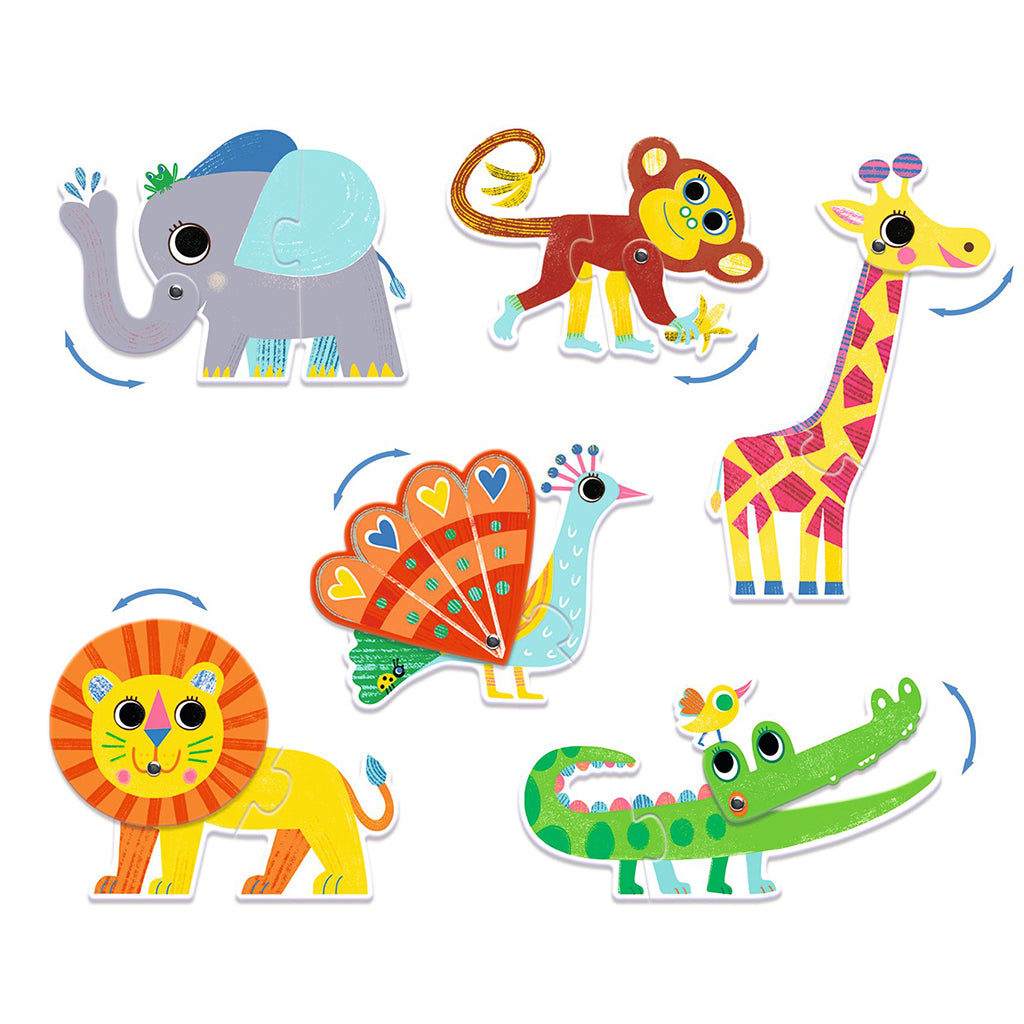 Djeco Duo Puzzle, Animals
