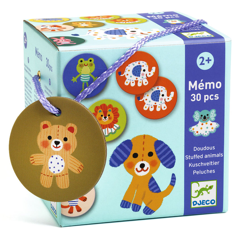 Djeco Educational Game, Memo – Soft Toys