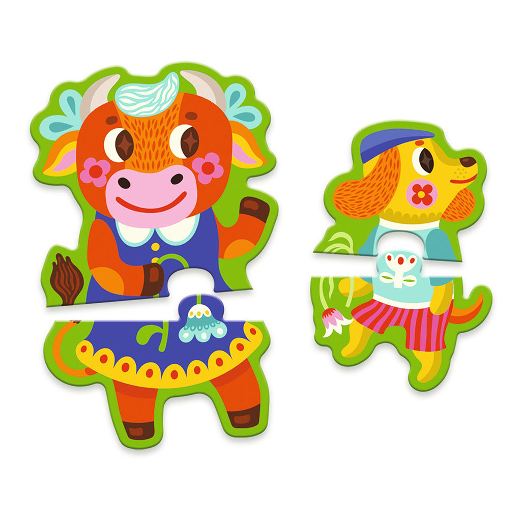 Djeco Learning Game, Big and Small on the Farm