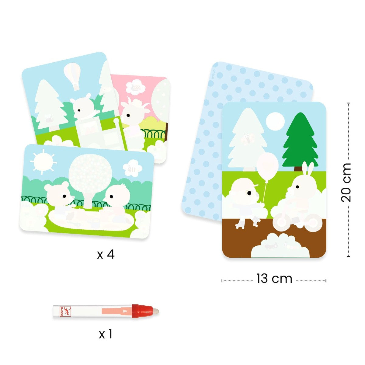 Djeco Water Coloring Set, In the Park