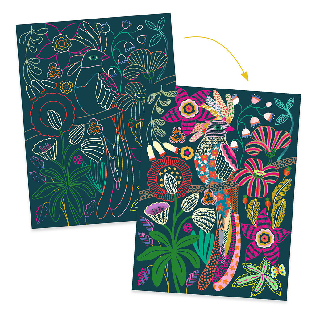 Djeco Scratch Cards, Rococo