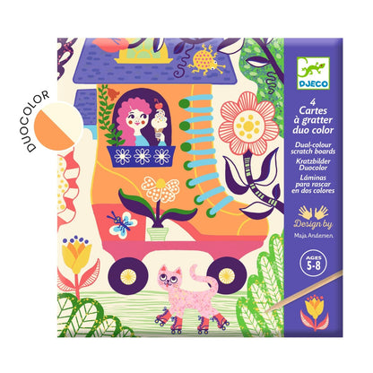 Djeco Kreativ Scratch, Skøre huse DJ09713