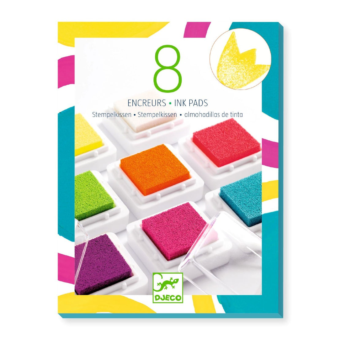 Djeco Stamp Pads, Neon