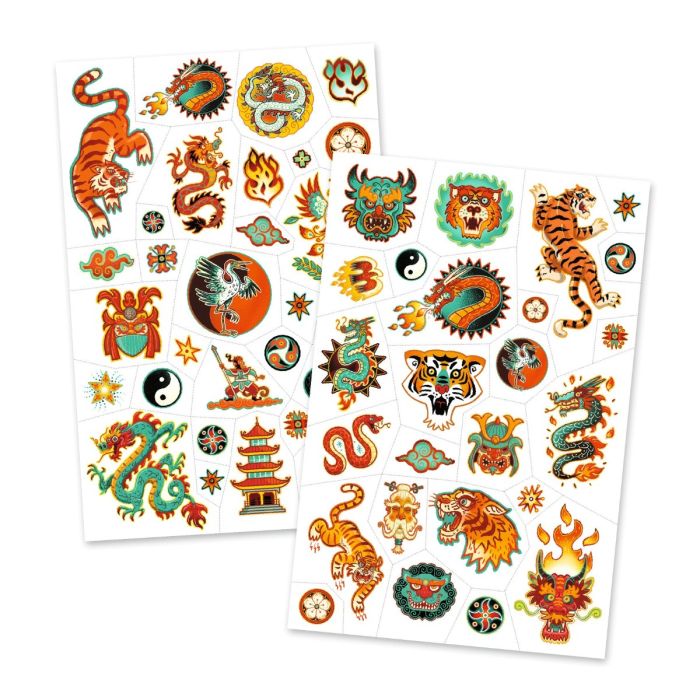 Djeco Tattoos, Asia