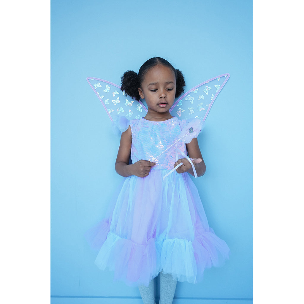 Den goda Fen, Lilla Sommerfugl Dress – Ages 2-8 Years
