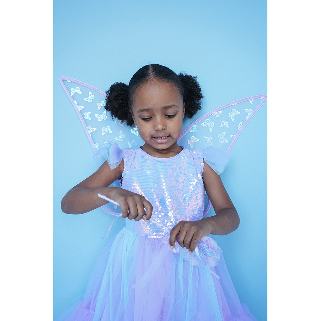 Den goda Fen, Lilla Sommerfugl Dress – Ages 2-8 Years
