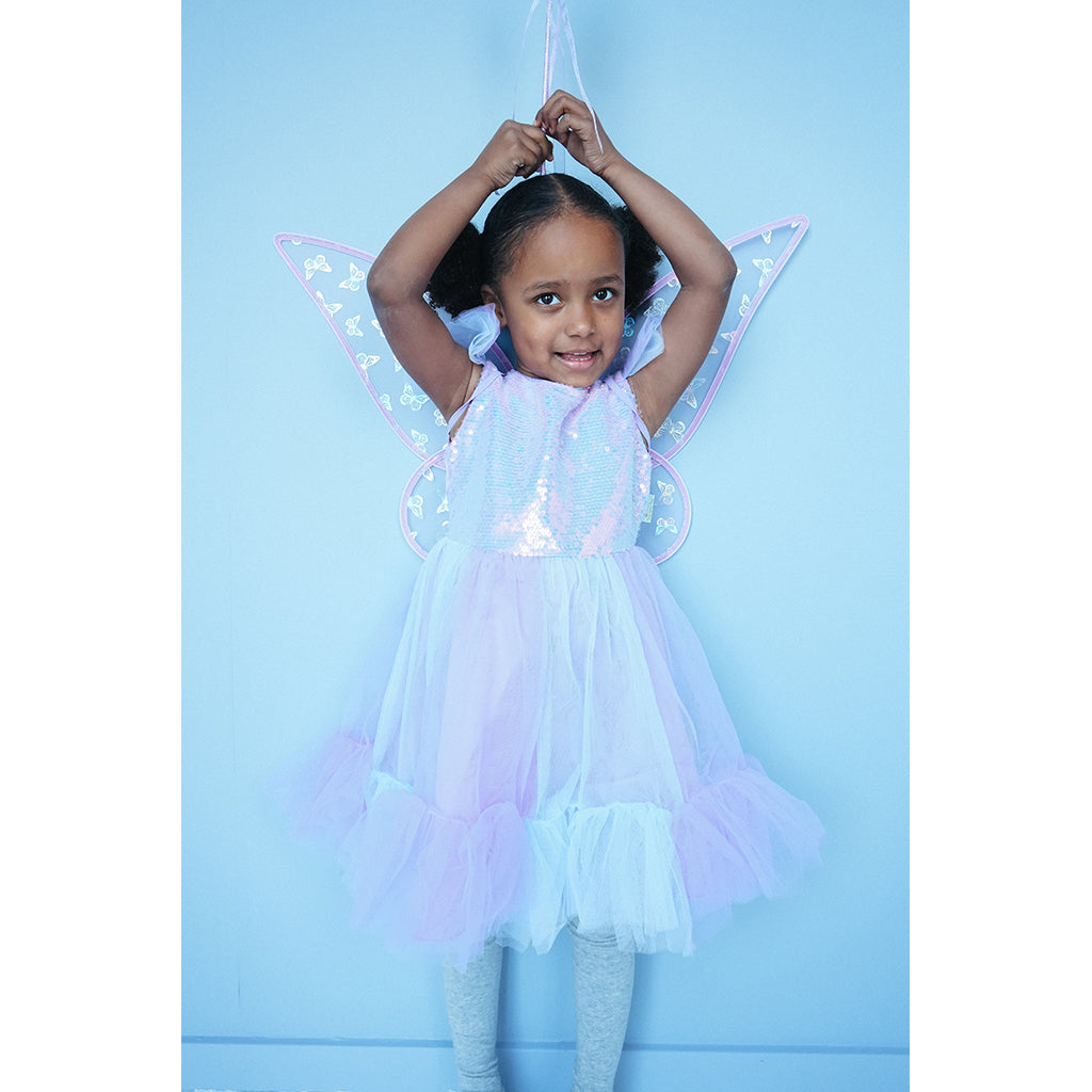 Den goda Fen, Lilla Sommerfugl Dress – Ages 2-8 Years