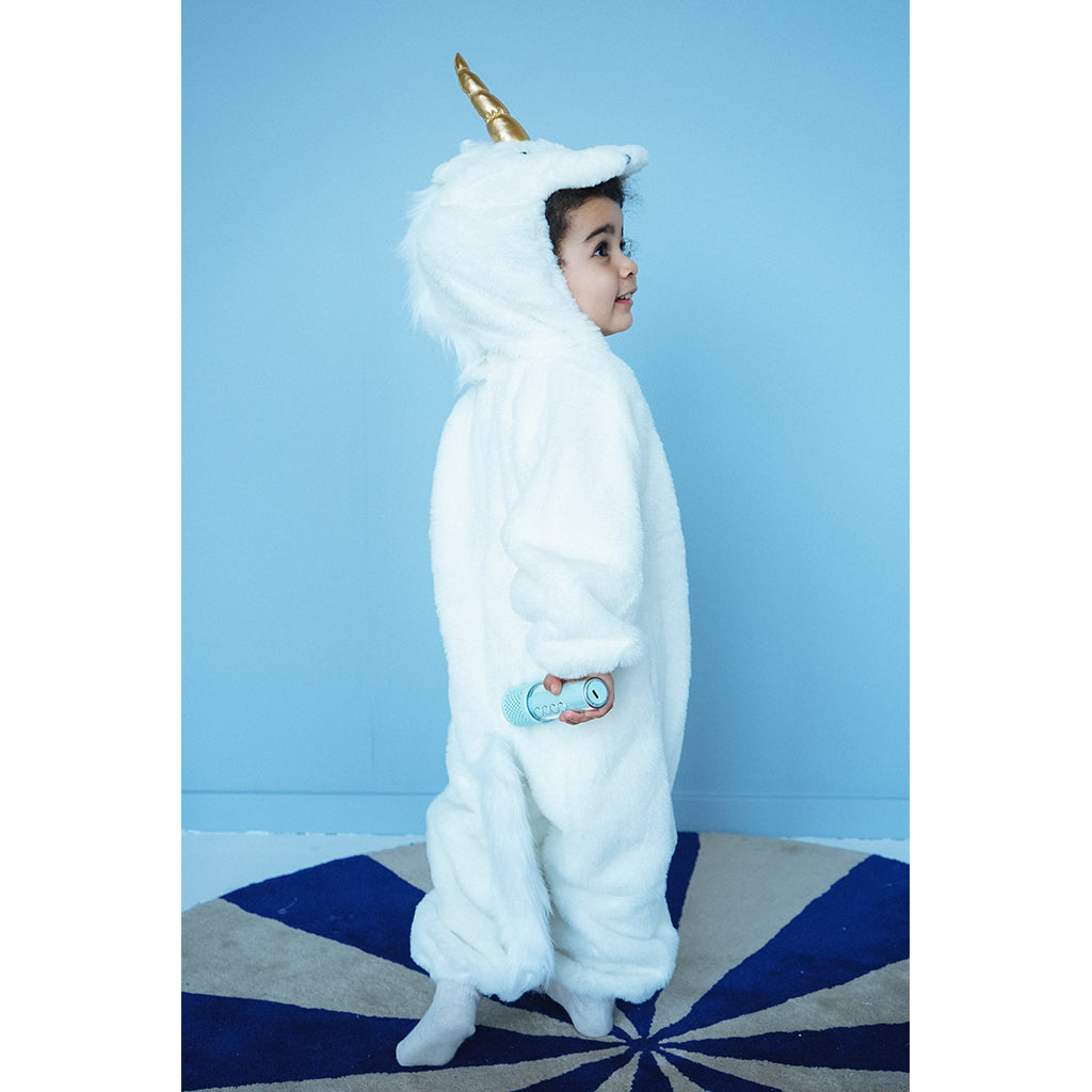 The Good Fairy Animal Costume, White Unicorn Jumpsuit - Ages 3-5