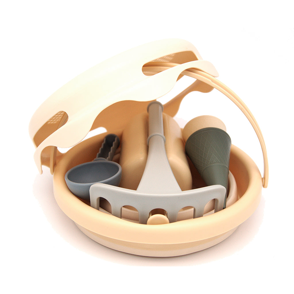 Compactoys Sand Toy Set, 7-in-1 - Beige