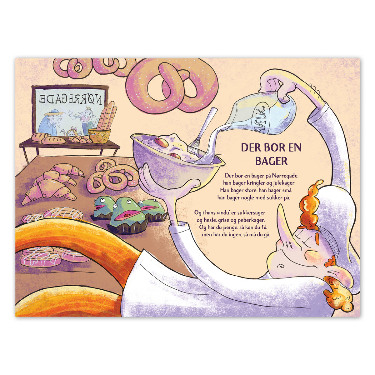 Onion Skin poster, There’s a Baker - 30 x 40 cm