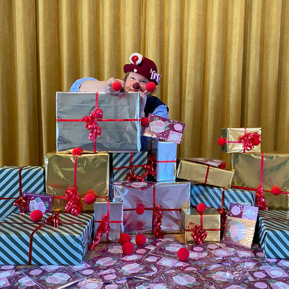 To-and-from gift tags with chances to win, 6 pcs. – Support the Danish Hospital Clowns
