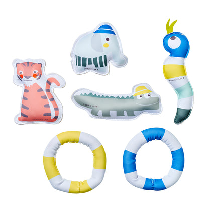 Sunnylife Dive Friends, Into the Jungle – Multi Set of 6 Pieces