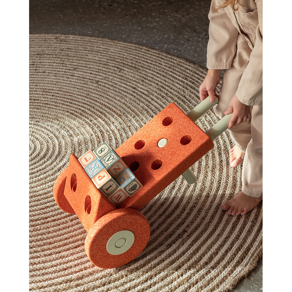 Modu Foam Building Toy, Dreamer Set, 34 Pieces - Burnt Orange / Dusty Green