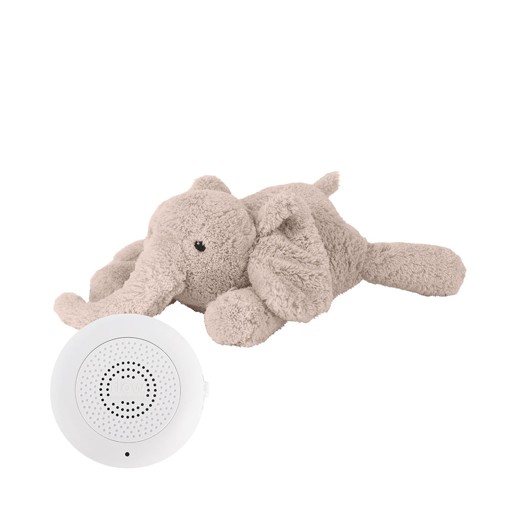 Flow Amsterdam Heartbeat Sound Plush, George the Elephant - Blush