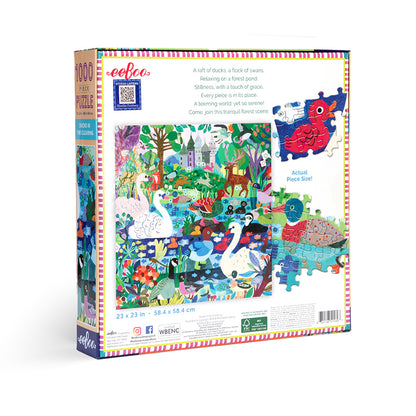 eeBoo 1000 Piece Puzzle, Ducks in the Clearing