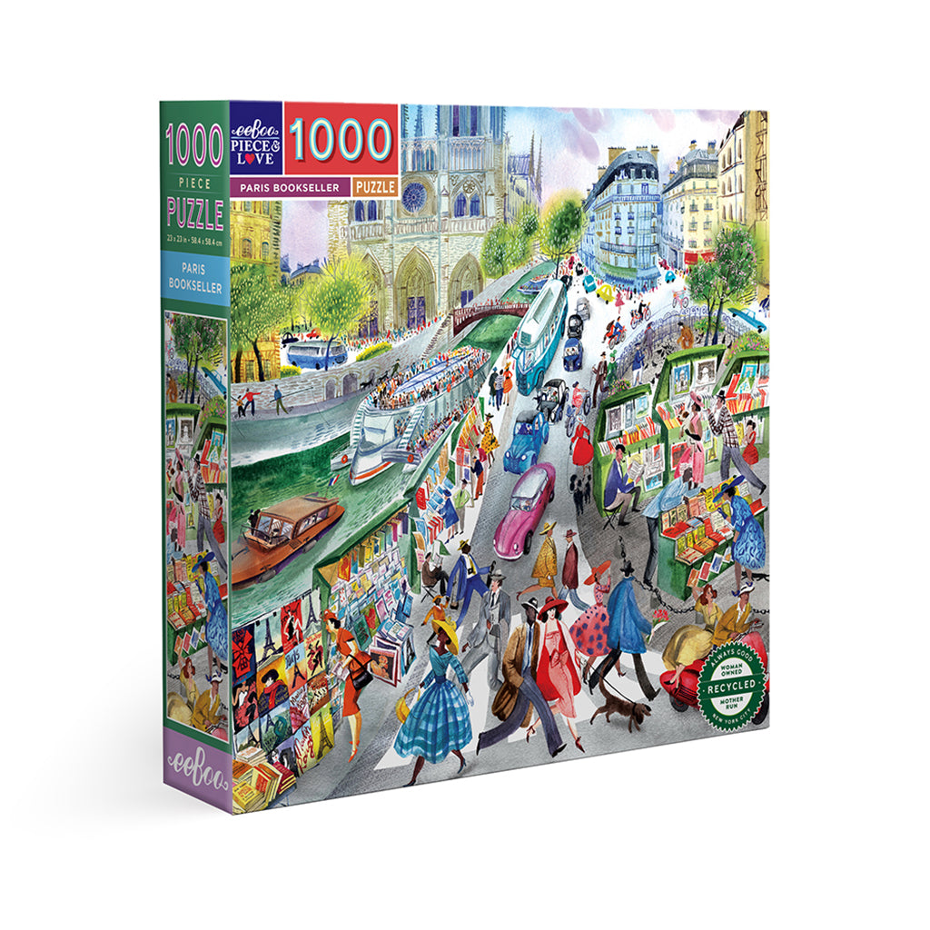eeBoo Puzzle, 1000 Pieces – Paris Bookseller