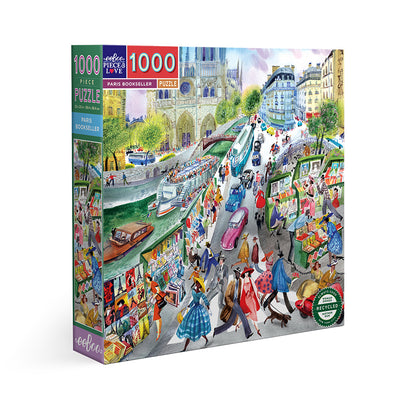 eeBoo Puzzle, 1000 Pieces – Paris Bookseller