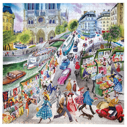eeBoo Puzzle, 1000 Pieces – Paris Bookseller