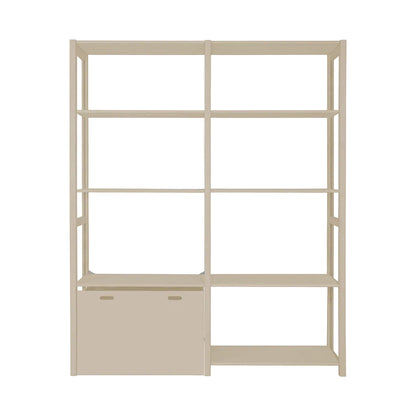 Aulum Eshøj Shelf with Storage, H: 179 / H: 198 x W: 163 cm - Sand