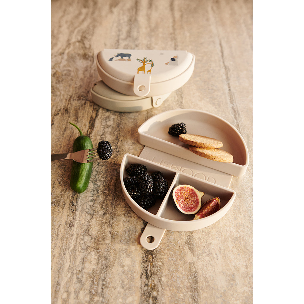 Liewood Eugene Foldable Lunch Box in Silicone – All Together / Sandy